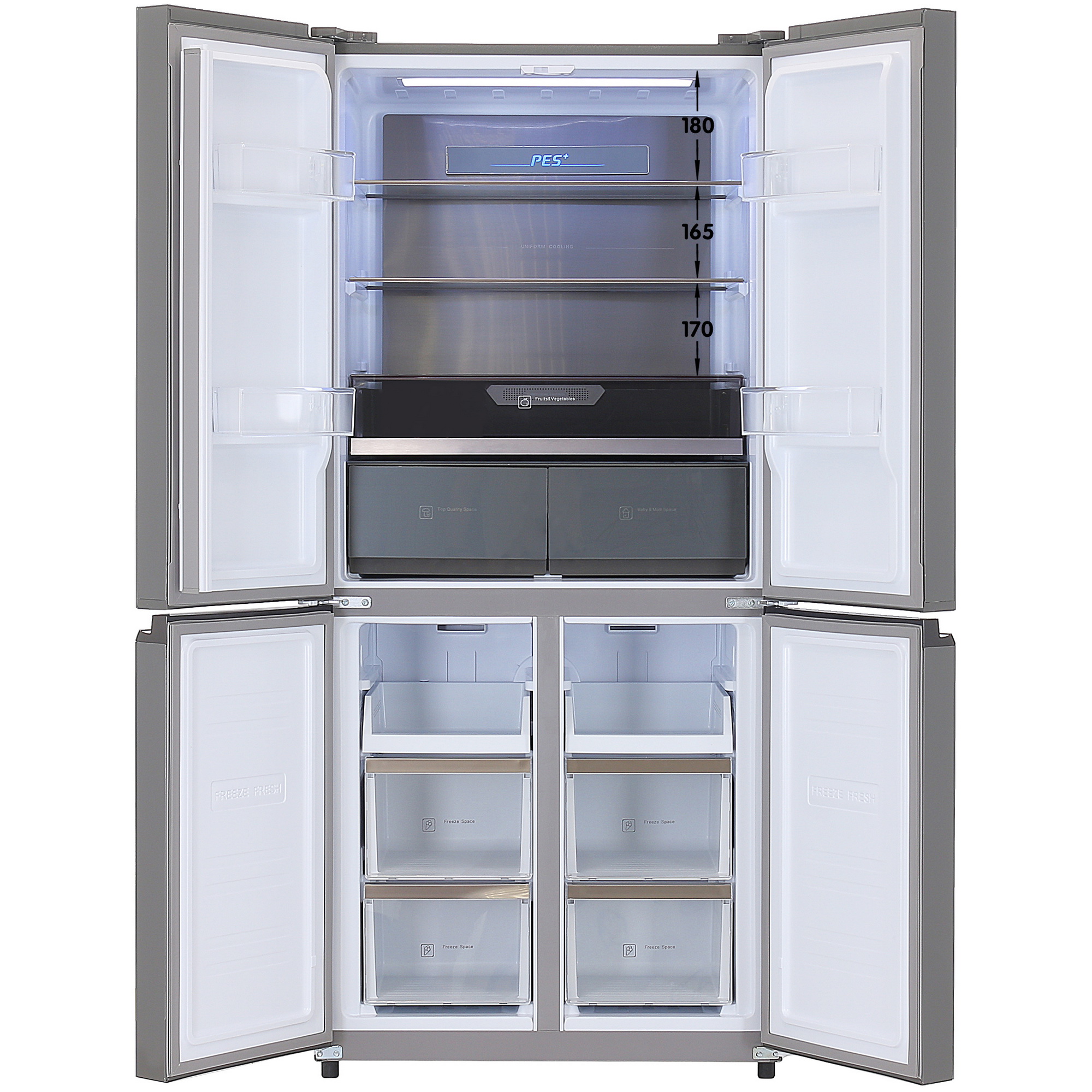 5428828 Холодильник многодверный   DEXP MCr4-51AKA черный STDN-0070387 - Вид №1