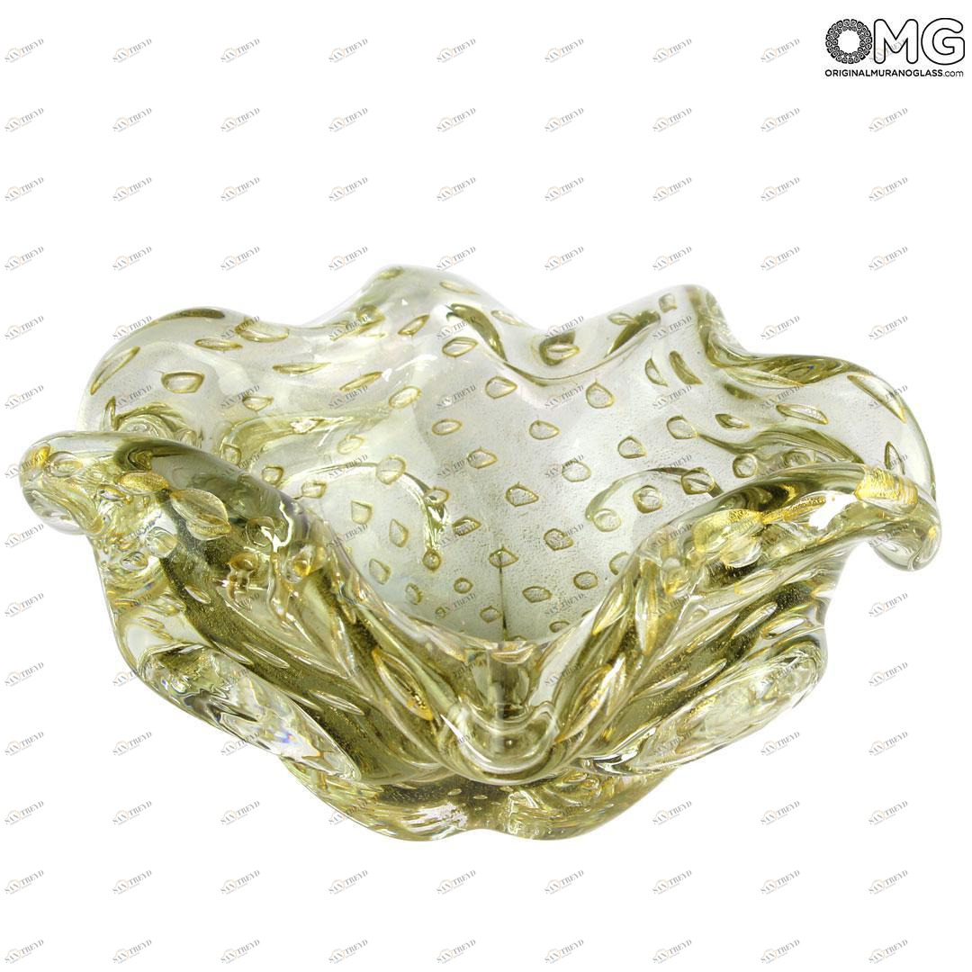 4834 ORIGINALMURANOGLASS Ваза Провенца - соммерсо - муранское стекло OMG 14 см 