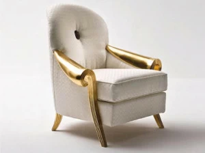 Rozzoni Кресло с обивкой из ткани с подлокотниками Stresa