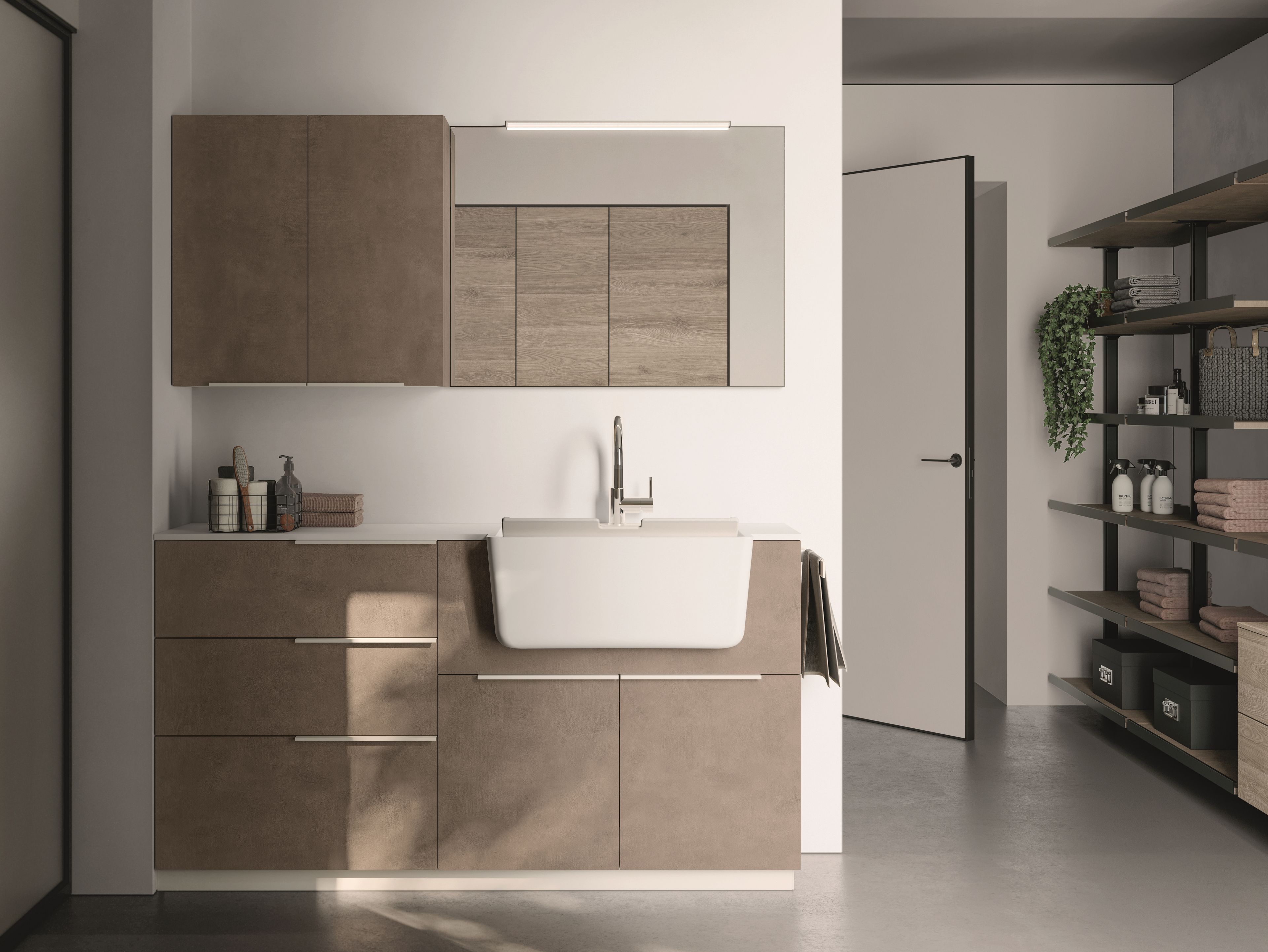 Модульный шкаф для белья Ideagroup пространство-время ARCH-00091733