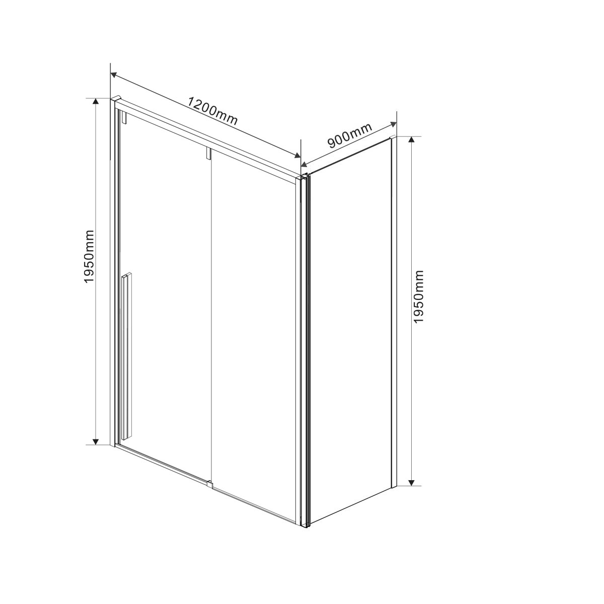 VSR-1L9012CL-1 Душевой уголок Vincea Lugano Santreyd - Вид №3