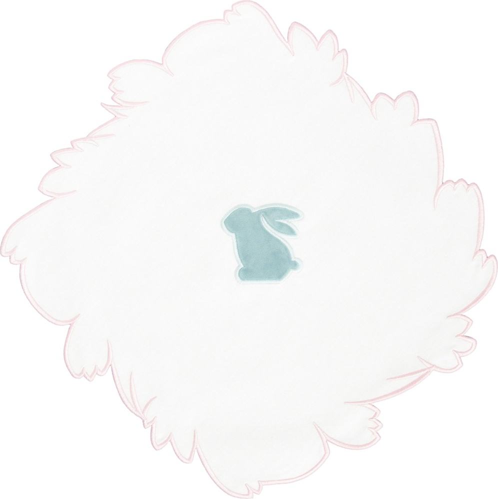 10677594 Truffle Bee Набор плейсматов Truffle Bee Easter bunny velvet 46х46см, 2шт, белый-тиффани, полиэстер Ткань 
