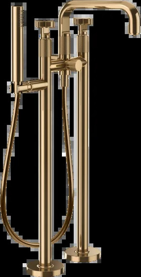 Смеситель для ванны 58129 735 Gessi Inciso ТЕПЛАЯ БРОНЗА PVD