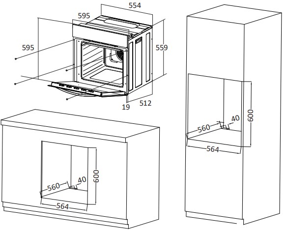 9134722 Электрический духовой шкаф DEXP Rustic 01 черный STDN-0116736 - Вид №10