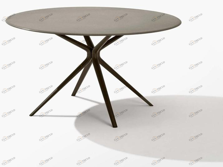 FAST Круглый садовый стол из камня Moai 92t14p