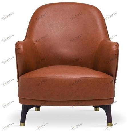 Enza Home Кресло из кожзаменителя с подлокотниками Navona sun-id-1474490