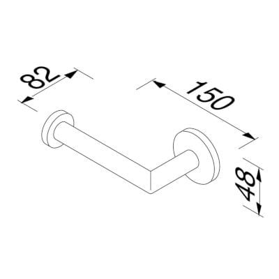 Металлический держатель рулона Geesa Nemox ARCH-00152091 - Вид №4