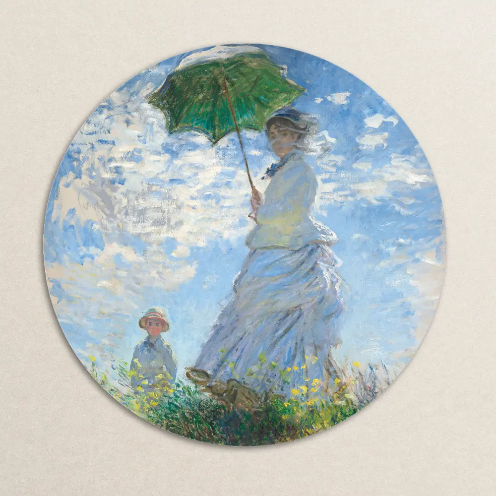 Картина на стекле Postermarket Дама с зонтиком 40x40 см STLM-2166636