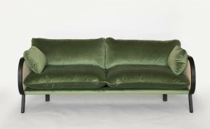 BuzziSpace 2-х местный бархатный диван Buzzicane