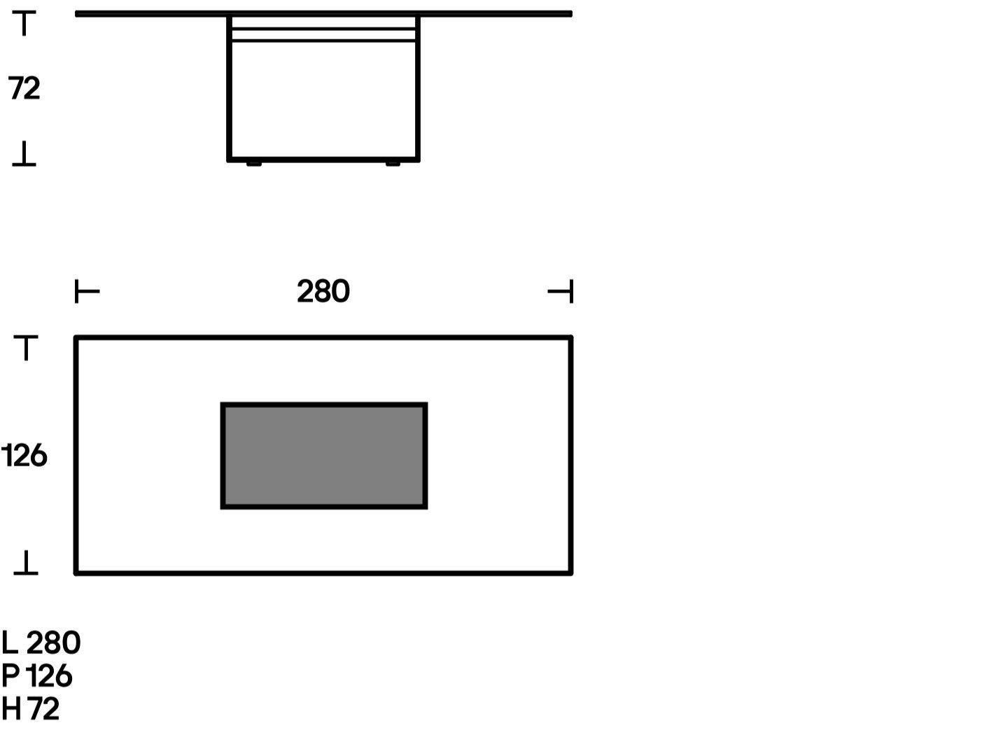 Прямоугольный стол из нержавеющей стали и стекла ACERBIS GLIMM ARCH-00072272 - Вид №5