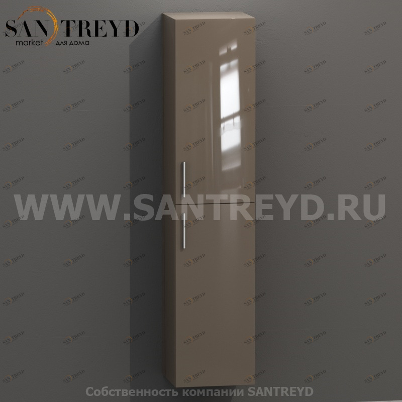 MDC162 Высокий шкаф с двумя створками 160 см коричневый Globo 4ALL Италия Ceramica Globo