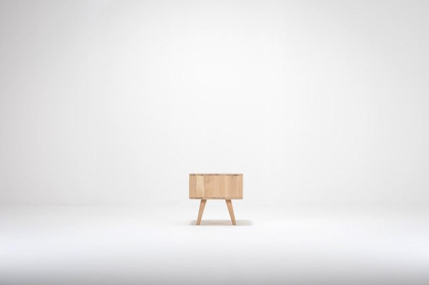 Gazzda Прямоугольная прикроватная тумбочка из дуба с ящиками Ena 044 - Вид №2