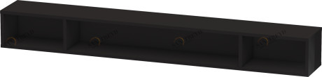 LC120104040 L-Cube Элемент полки (горизонтальный) Черный глянцевый лак Duravit