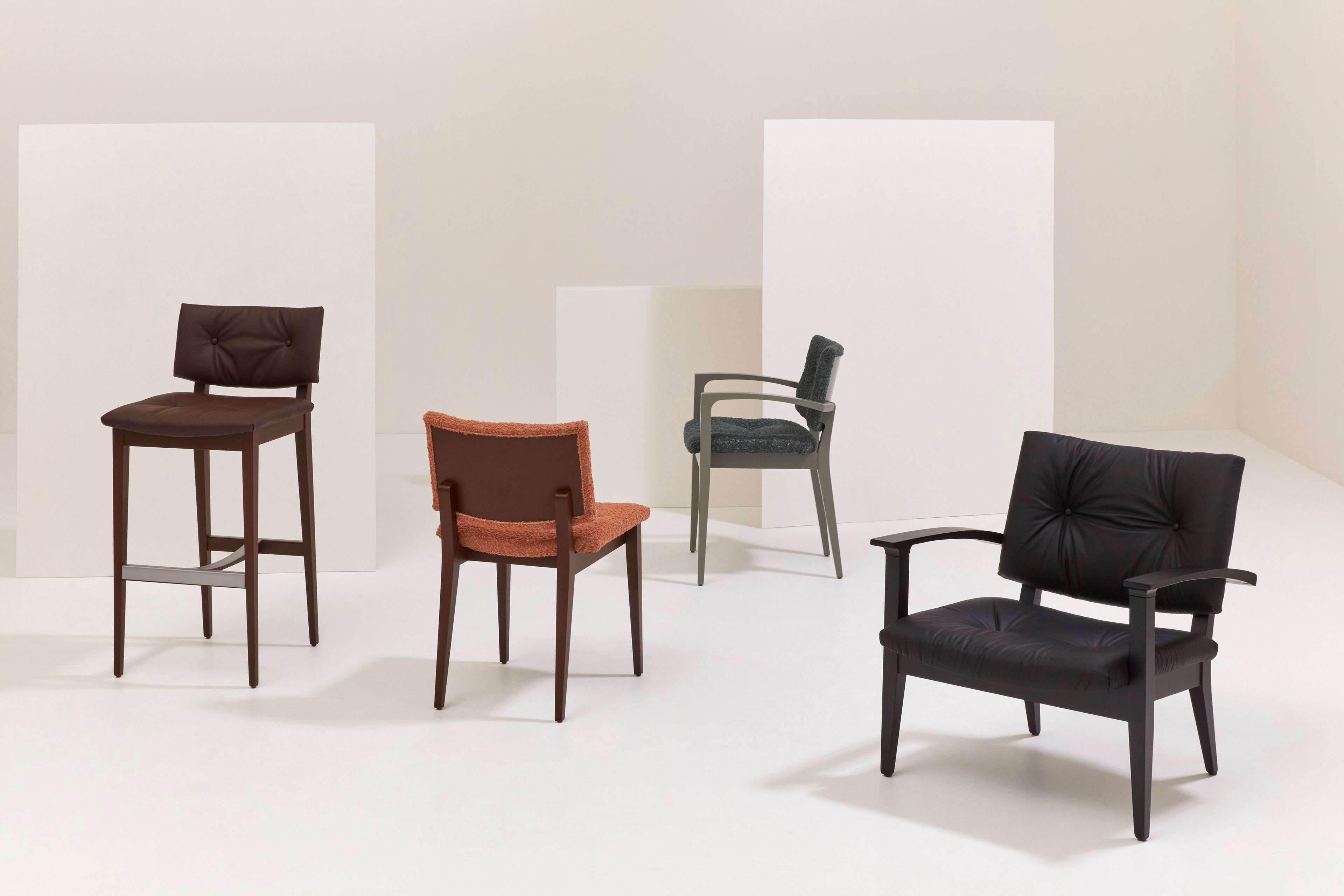 Мягкий стул из бука Billiani Eileen ARCH-00033210 - Вид №1