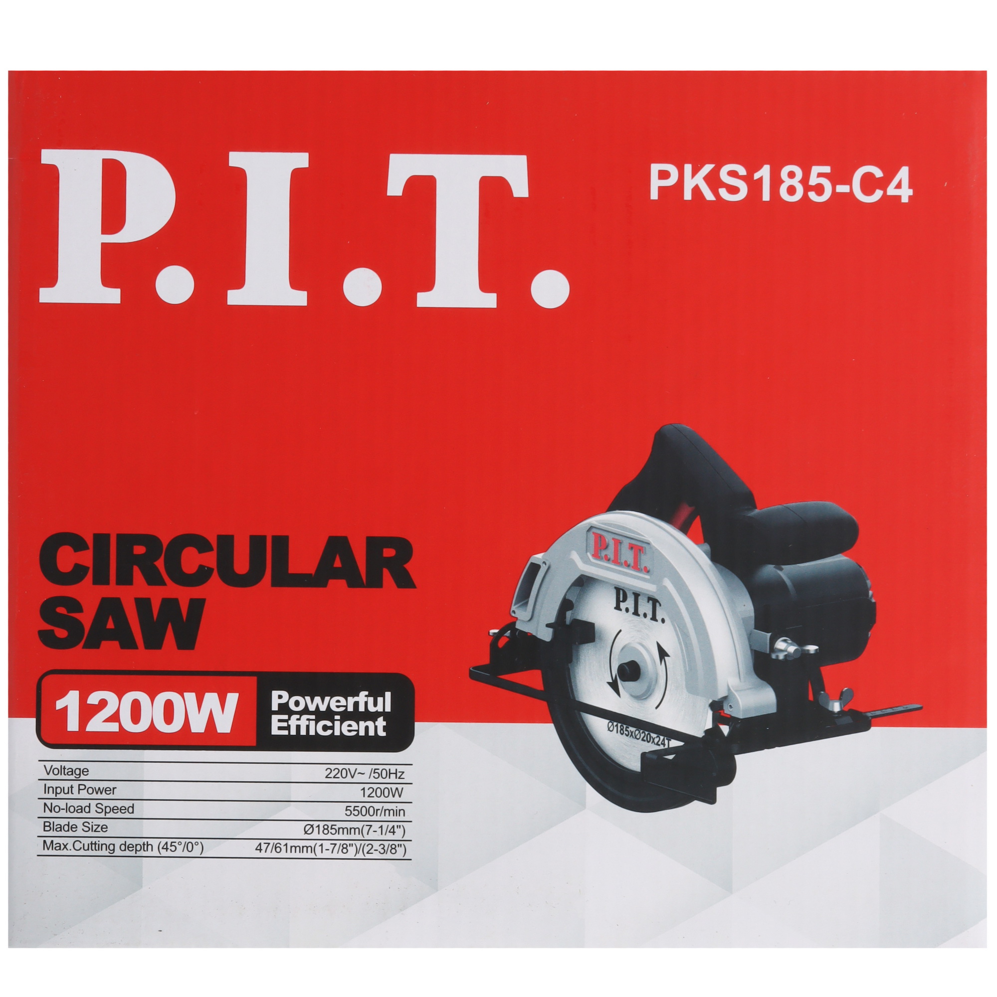 Пила дисковая P.I.T. PKS185-C4 9110881 PIT STDN-0039292 - Вид №7