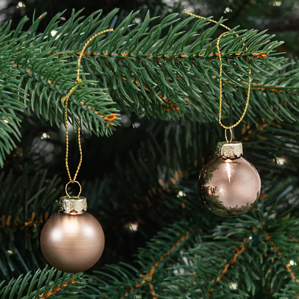 87036360 Набор новогодних шаров Christmas ø3 см цвет коричневый 20 шт. STLM-1413352 Santreyd  - Вид №1
