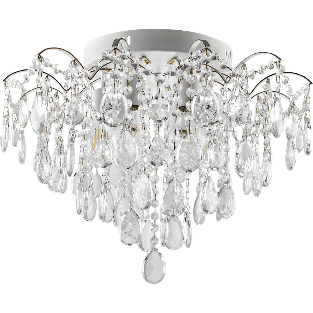 Люстра потолочная хрустальная Escada 1126/6, 6 ламп, 22 м², цвет белый STLM-2126789 - Вид №1