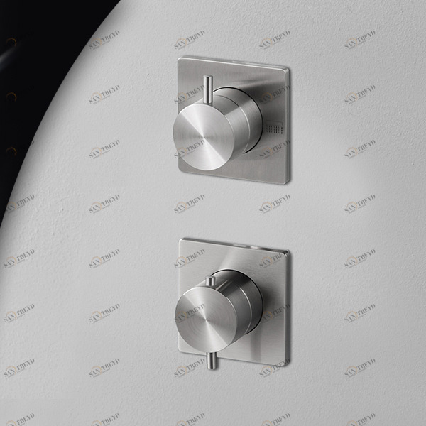 Термостат для душа сталь матовая AICO Radomonte TER93S