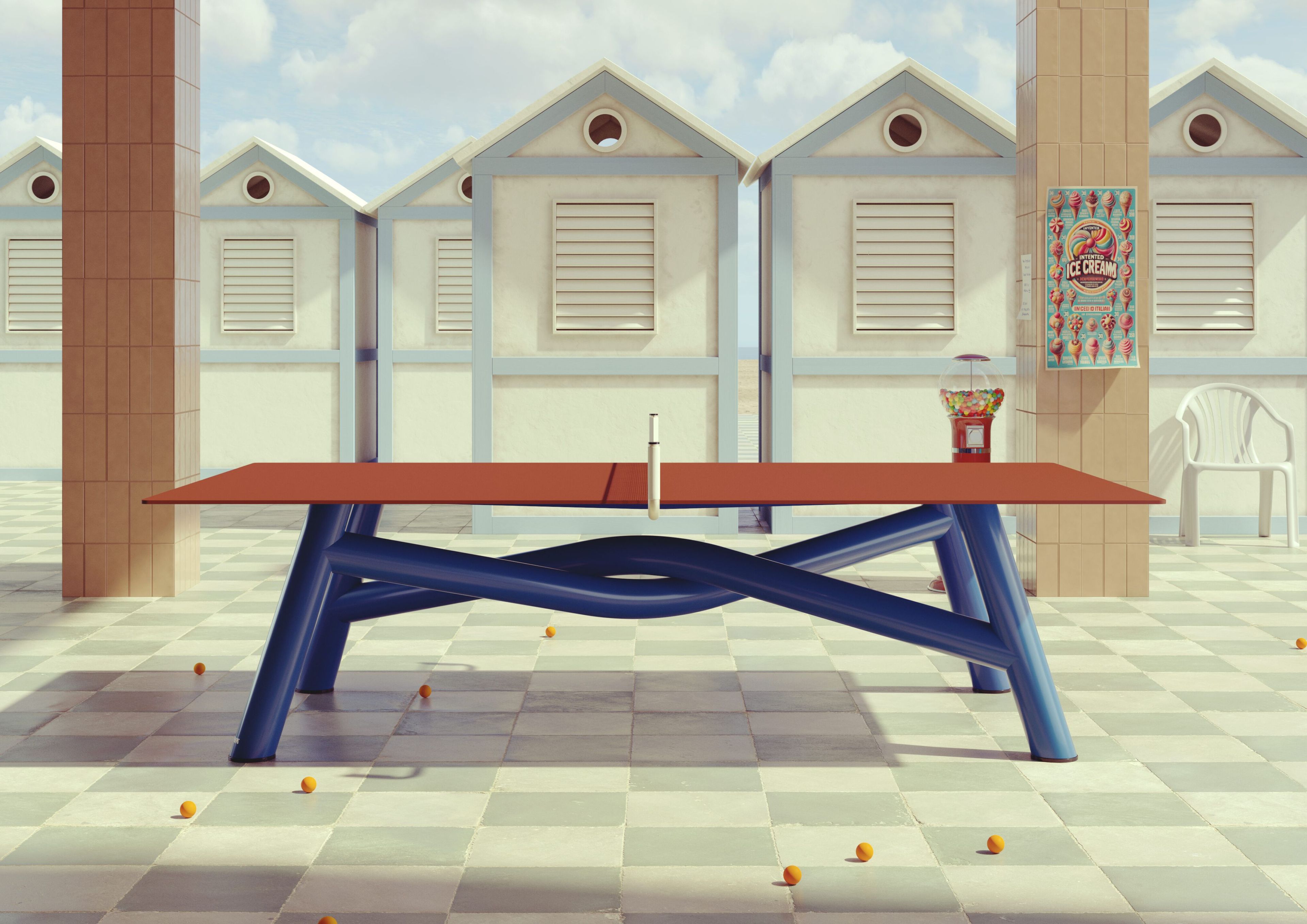 Стол для настольного тенниса из керамогранита и алюминия LAVA GAE ARCH-00043843 - Вид №6