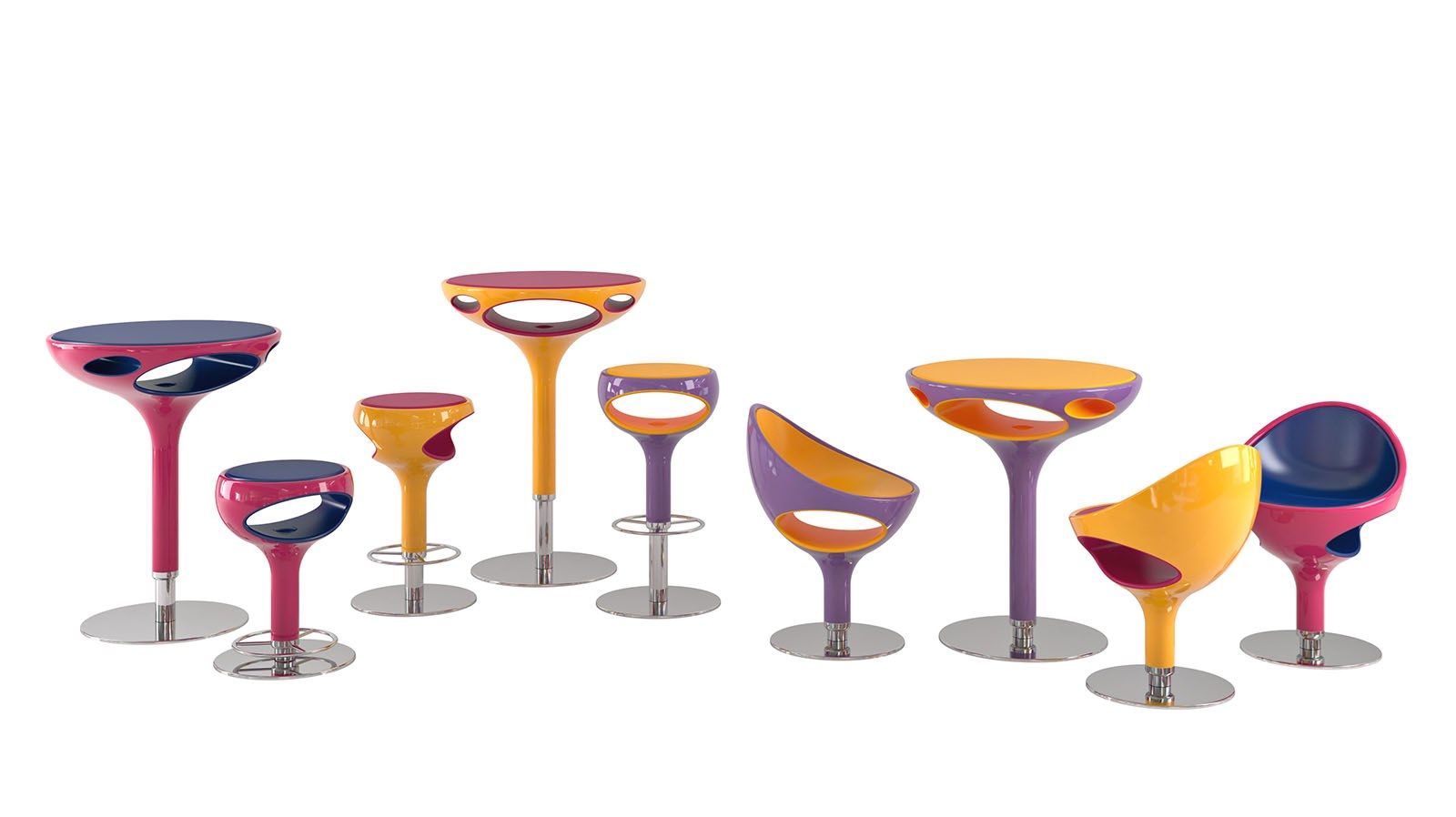 Барный стул с регулируемой высотой Giovannetti кольцо ARCH-00045291 - Вид №3