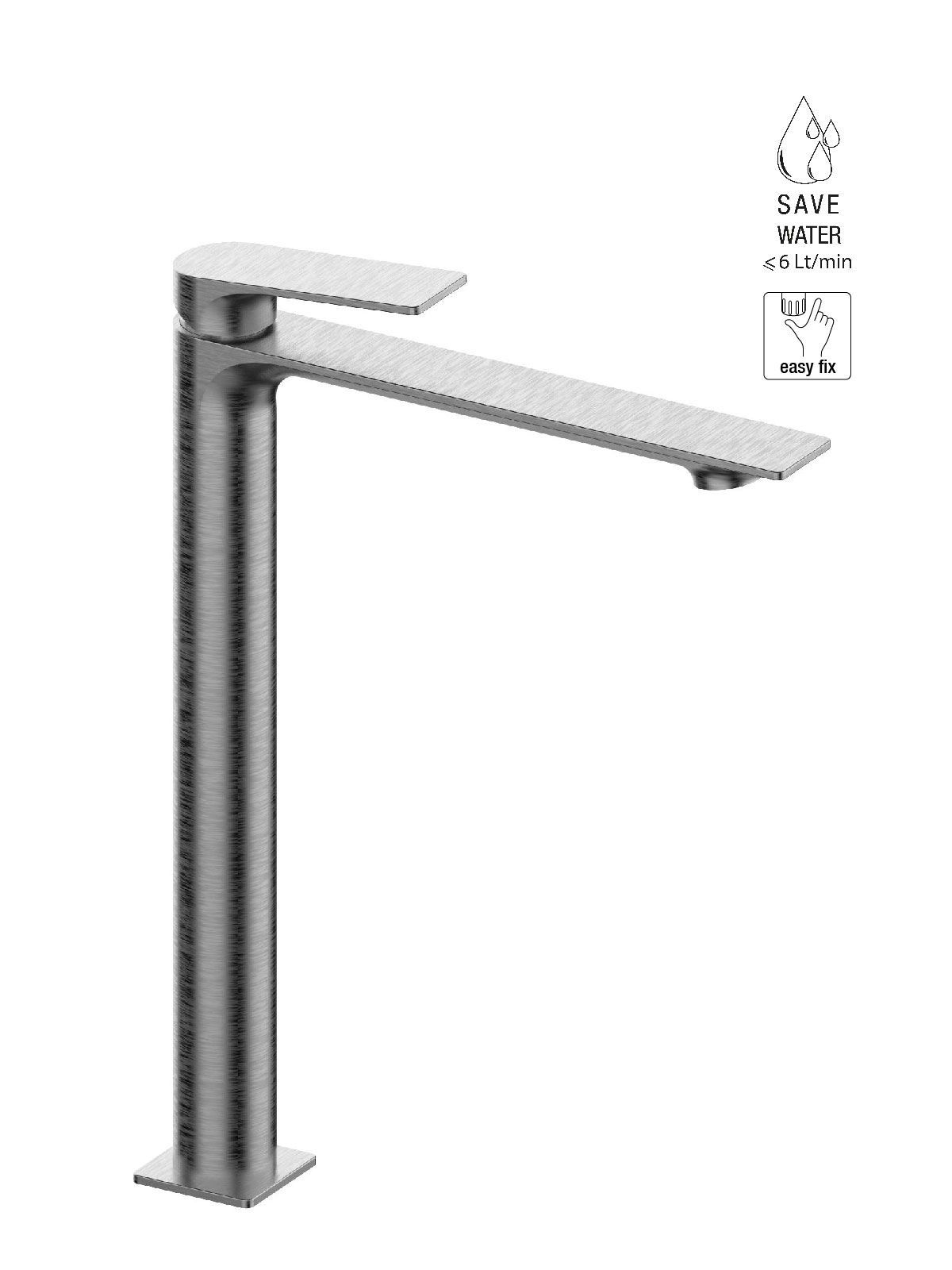 Высокий однорычажный смеситель для раковины Rubinetterie Frattini Нарцисс ARCH-00003069 - Вид №9