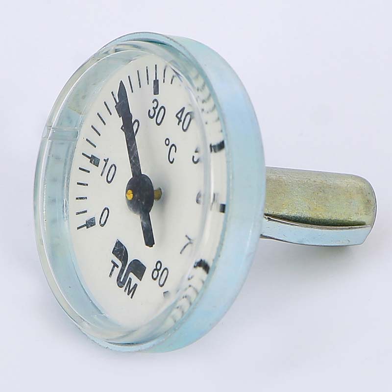 Термометр биметаллический 40мм для коллекторных групп TIEMME 80 град.C 1790006 - Вид №1