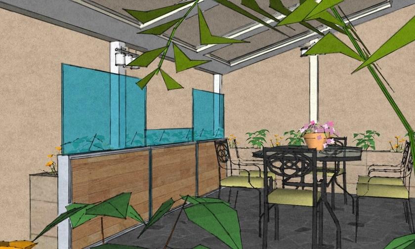 GM MORANDO Экран для дехора из алюминия и стекла Bellavista system sun-id-1461949 - Вид №20