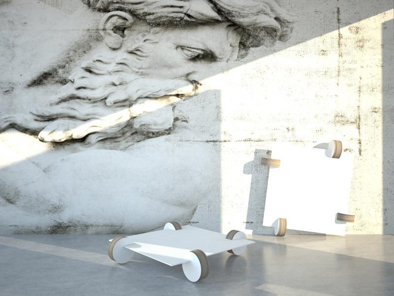 Staygreen Журнальный столик из крафт-бумаги на колесиках sun-id-1402576 - Вид №8