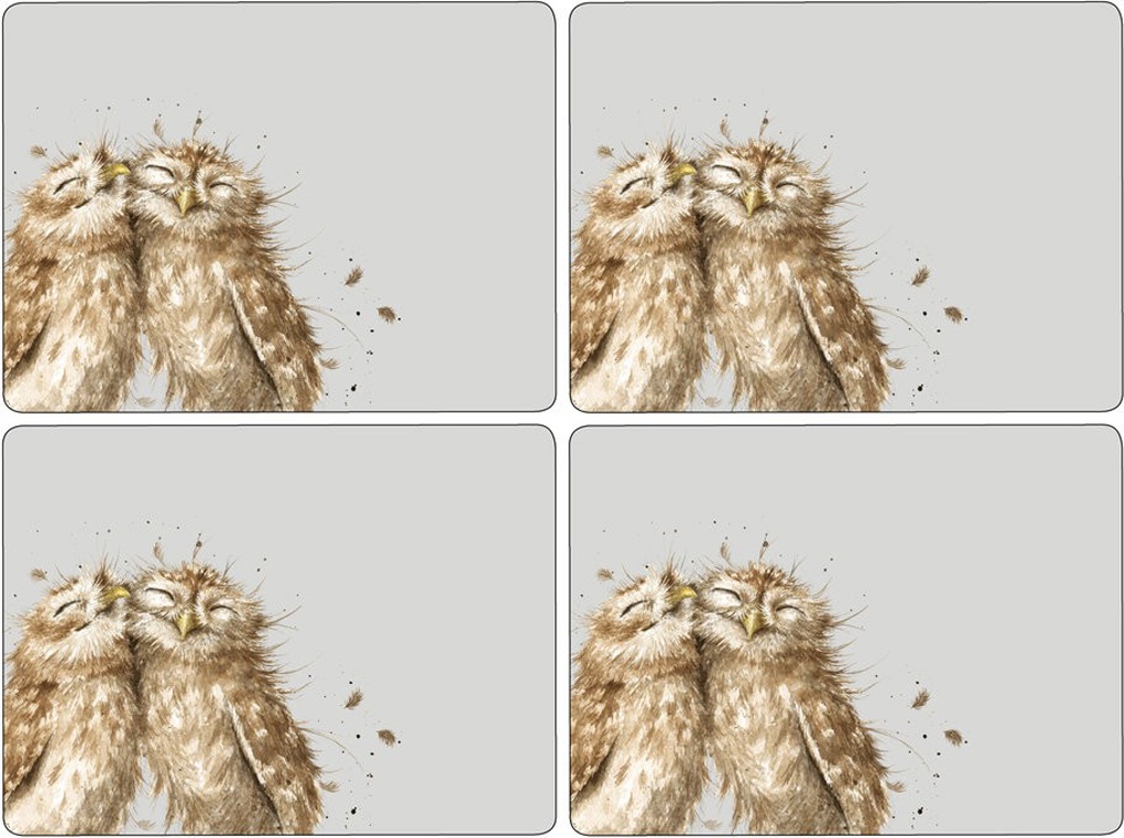 10608170 Pimpernel Набор подставок под горячее Pimpernel "Забавная фауна.Совы" 30,5х23см, 6шт Пробка 