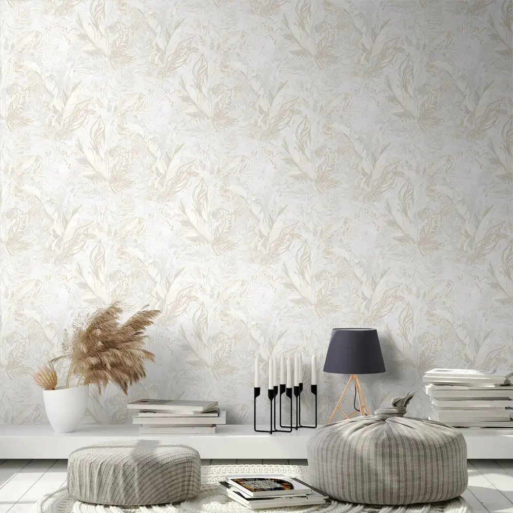 Victoria Stenova Leto - Флизелиновые обои белые с текстурой 82719268 STLM-0034750 - Вид №2