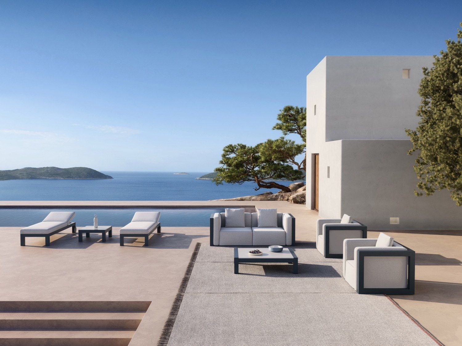 2-местный садовый диван GANDIABLASCO Islablanca ARCH-00061221