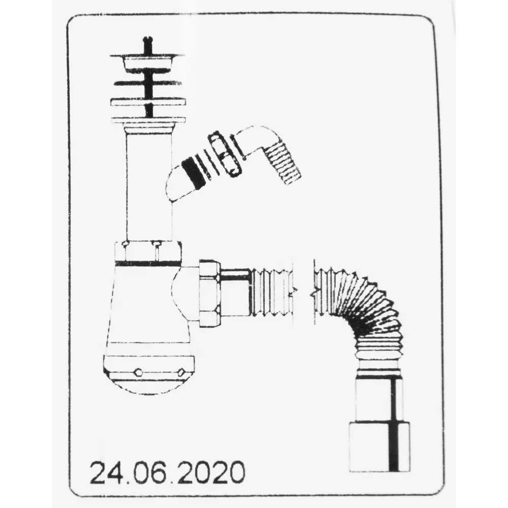 Сифон Orio для кухонной мойки и душевых поддонов 82678040 STLM-0033870 - Вид №5