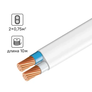 ЭЛПРОМ ШВВП 2×0,75 - силовой кабель для внутренней электропроводки 89341771