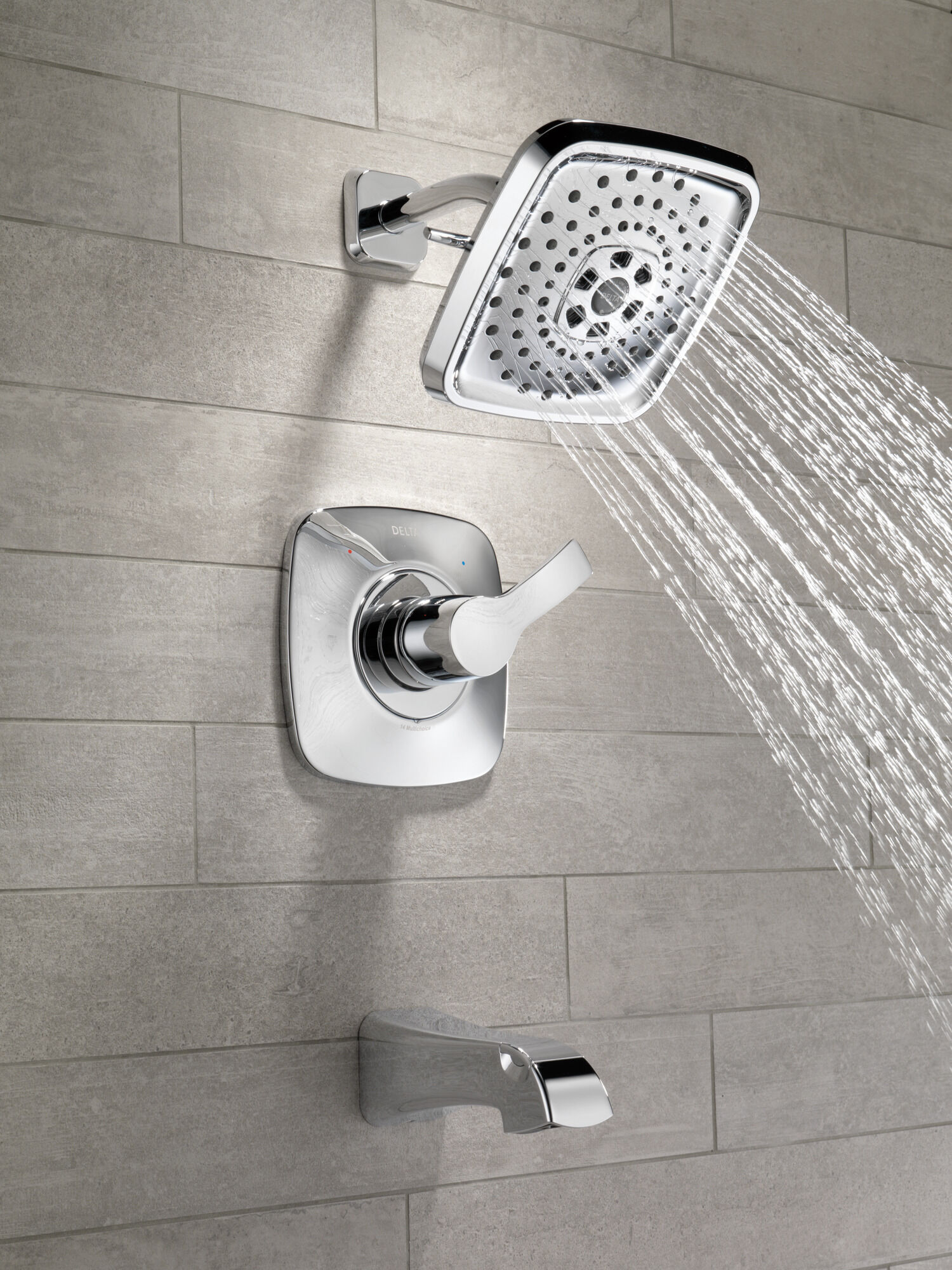 T14452-PN Monitor® 14 Series H2Okinetic® для ванны и душа Delta Faucet Tesla Полированный никель - Вид №3