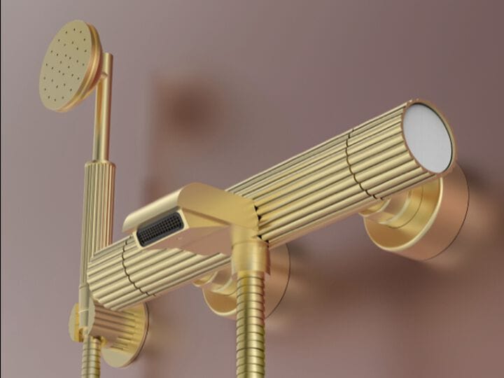 Латунный настенный смеситель для ванны RUBINETTERIE STELLA Ennio ARCH-00131004 - Вид №1