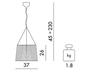 Настенный светильник из поликарбоната Kartell GÈ ARCH-00114224 - Вид №19