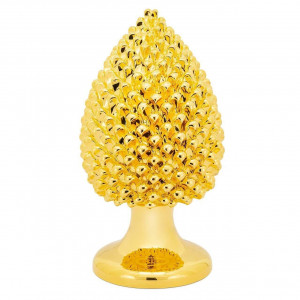600962-01 ABHIKA СОСНОВАЯ ШИШКА НАСТОЯЩЕЕ ЗОЛОТО H50 GOLD
