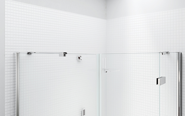 Дверь душевая для установки с боковой панелью S6F900CORN Merlyn 6 Series Хромированный  - Вид №1