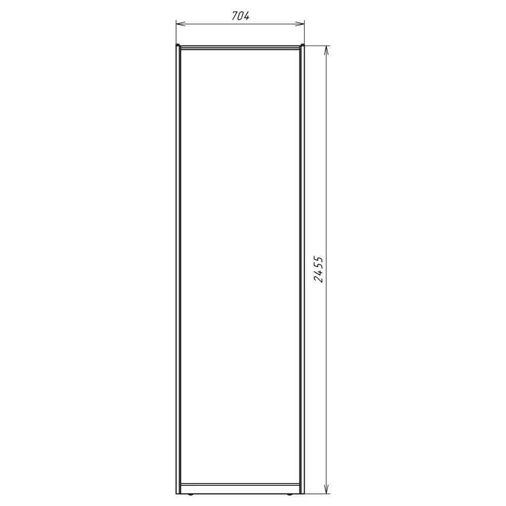 Дверь-купе KONSENSA 244.5x70.4 см МДФ цвет бетон профиль черный STLM-2097520 - Вид №10