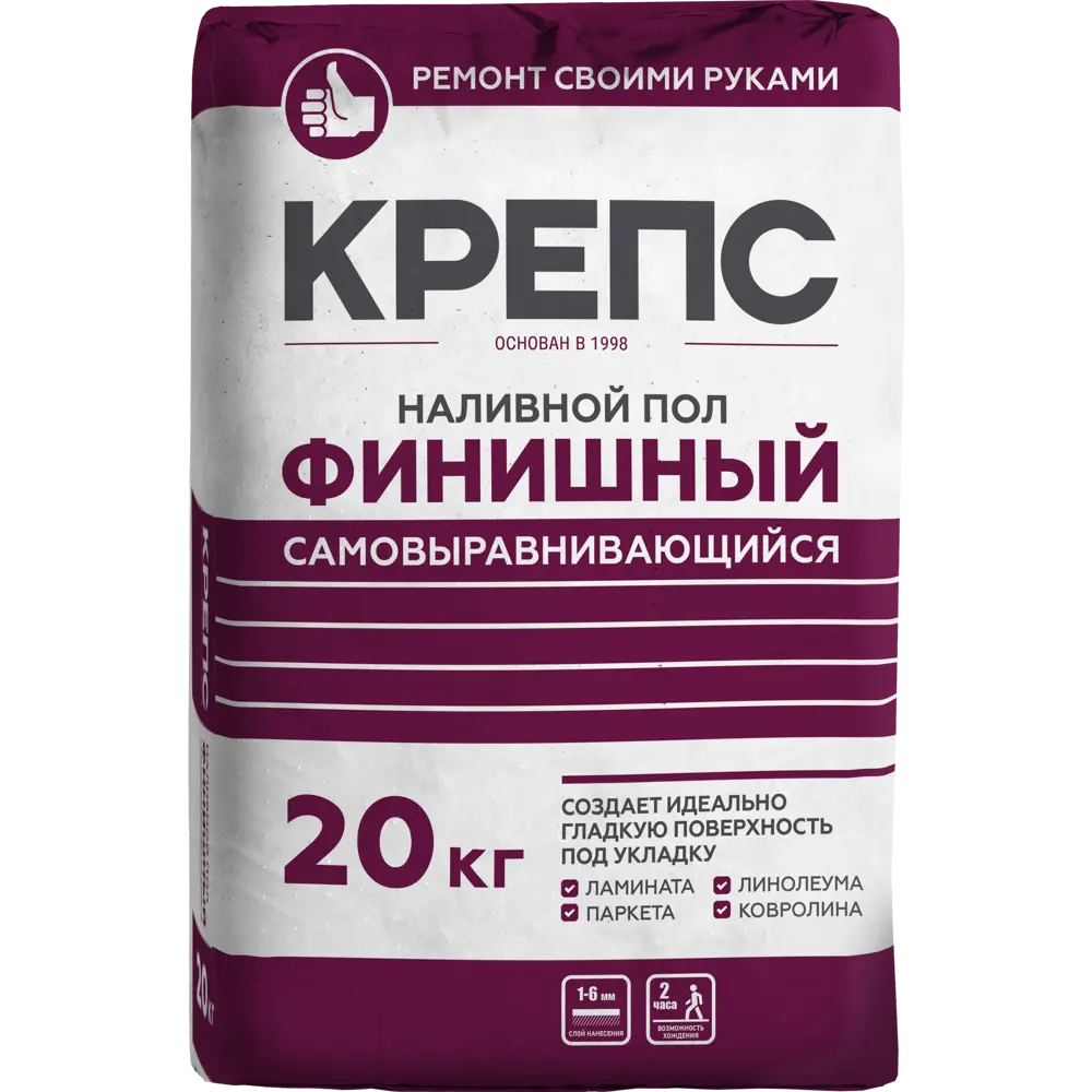 Ровнитель для пола Крепс Финишный 20 кг 82020629 STLM-2182042 