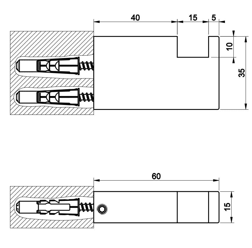 Вешалка для полотенец из хромированной латуни Gessi обратный ARCH-00029411 - Вид №2