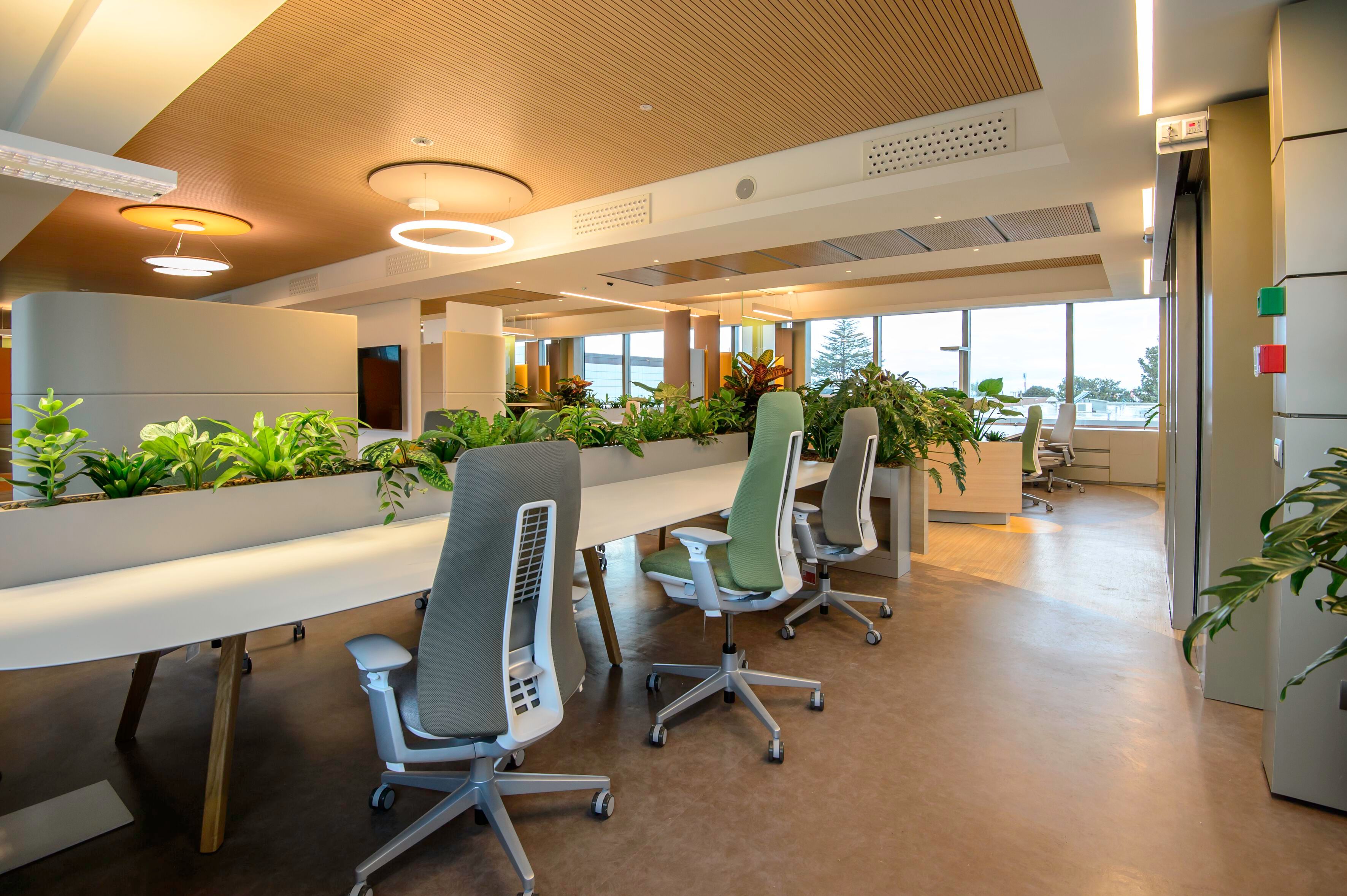 5 спиц с высокой спинкой тканевый поворотный операционный стул Haworth FERN ARCH-00020819 - Вид №5