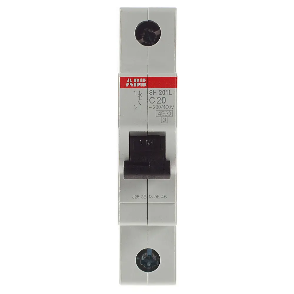 Автоматический выключатель ABB SH201L 1P C20 А 4.5 кА 2CDS241001R0204 10061747 STLM-2155324  - Вид №1