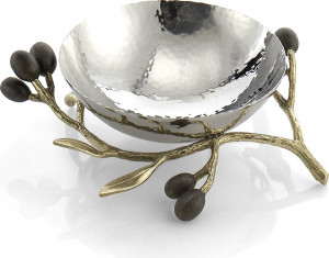 10542140 Michael Aram Чаша Michael Aram Золотая оливковая ветвь 16,5см Сталь нержавеющая