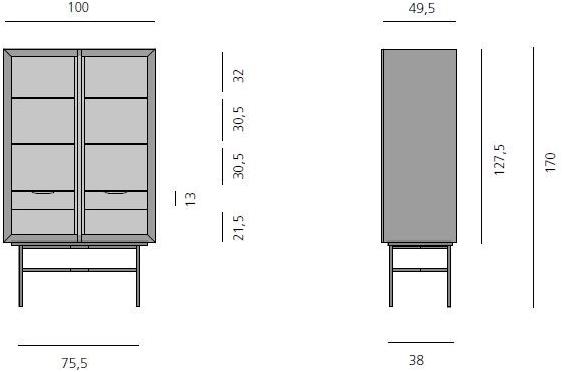 more Лакированная витрина из дерева и стекла Harri sun-id-1434140 - Вид №6