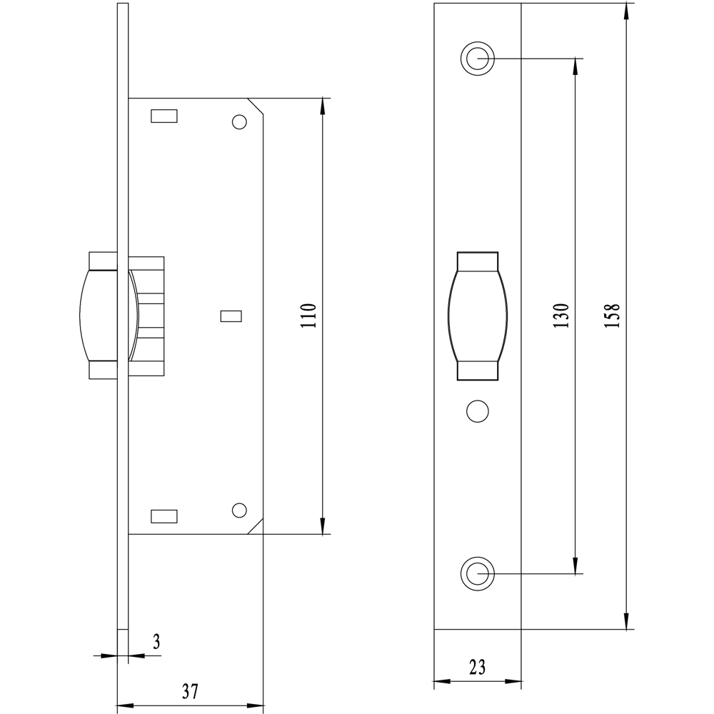 Магнитная защелка-ролик EDSON для межкомнатных дверей 89383159 STLM-1565161 - Вид №2