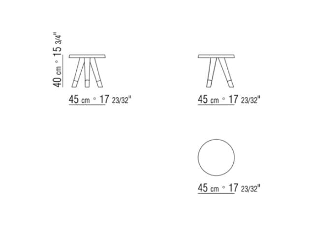 Круглый деревянный журнальный столик Flexform Адлер ARCH-00075420 - Вид №3