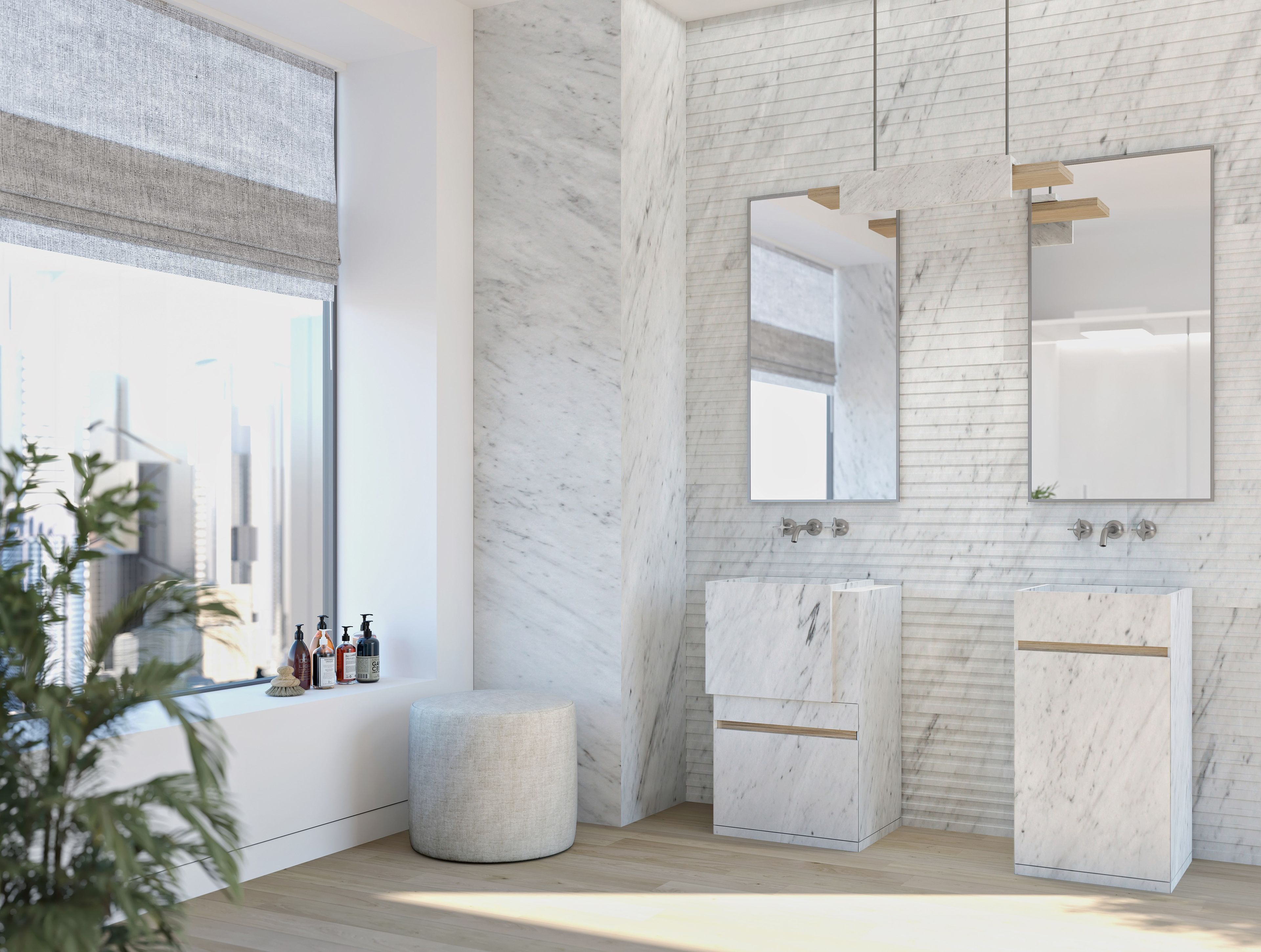 Подвесной светильник из натурального камня Davani Parallel ARCH-00037631 - Вид №3