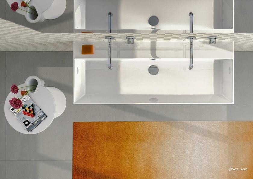 Подвесная раковина настенная овальная CERAMICA CATALANO Premium белая sun-id-1361921 - Вид №4