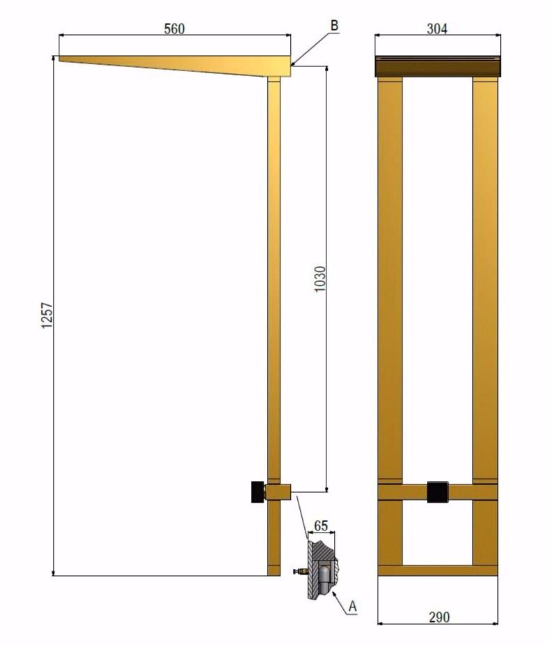 tender rain Настенная душевая стойка из латуни с душевой лейкой Menhir sun-id-1508007 - Вид №2